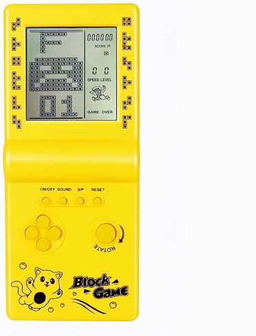 Retro Classic Block Game Console Multiple Games Adjustable Level/Speed Handheld Porable Console Brick Game/Racing/Tank Battle Puzzle Game Electronic Toys Children/Friends (Blue) in Saudi Arabia