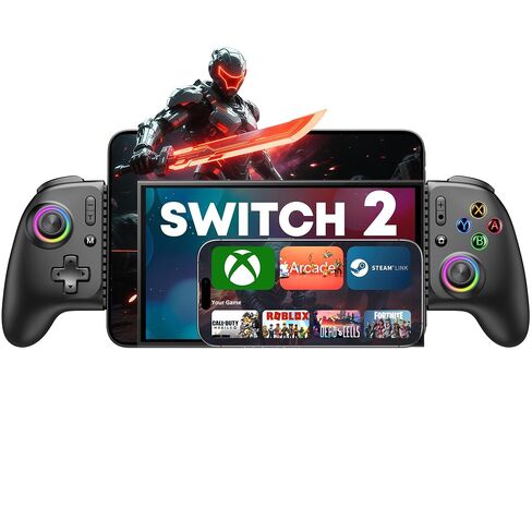 Gamtoure Wireless Phone Controller for iPhone, iPad Mini, Android- Bluetooth Game Controller for Nintendo Switch 2/Switch/Lite/OLED in Saudi Arabia