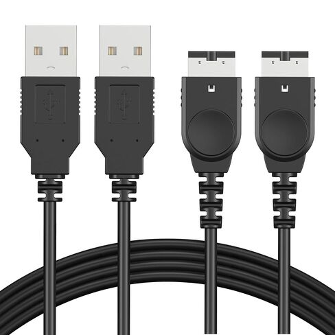 Funturbo GBA SP Charger Cable, Gameboy Advance SP Charging Cord NDS Charger Cord for Original Nintendo DS USB & Power Cable 3.9 ft (2 Pack) in Saudi Arabia