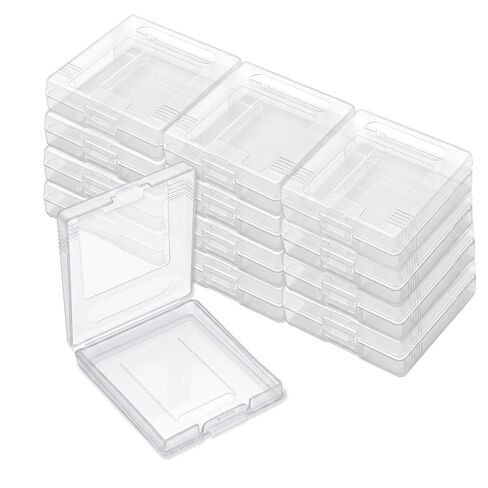 12 Pcs Clear Game Card Case, Anti Dust Cover Transparent Plastic Cartridge Storage Box Case, Snaps Closed Game Card Case for Nintendo Gameboy Color GB in Saudi Arabia