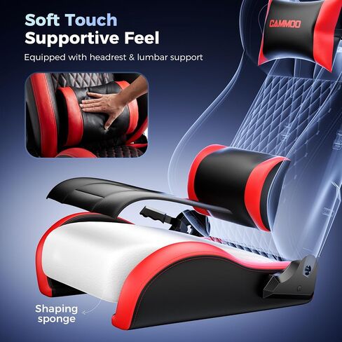 CAMMOO High Compatible Sim Racing Cockpit with Monitor Mount Fits Handbrake | One-Box Shipment, Blister Screws, 31 Holes Wheel Panel, 26 Holes Shifter Panel, Adjustable Racing Simulator Cockpit with Seat in Saudi Arabia