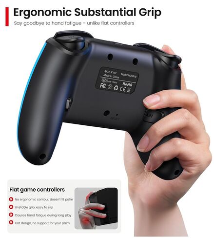 Wireless Switch Controller for Nintendo Switch/Switch 2/Lite/OLED Controller, Switch Controller with a Mouse Touch Feeling on Back Buttons, Extra Switch Pro Controller with Wake-up,Programmable, Turbo Function in Kuwait
