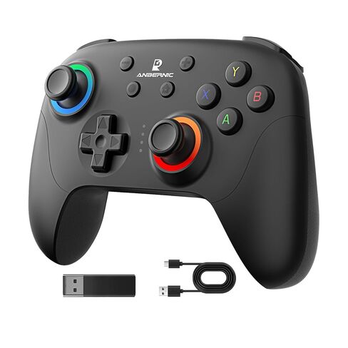 Doriteney RG G01 Wireless Gaming Controller with Heart Rate Monitor & Display, Hall Effect Triggers, Programmable Back Buttons for PC, Switch, Steam, Android, iOS - 2.4G/Bluetooth/Wired Black in Saudi Arabia
