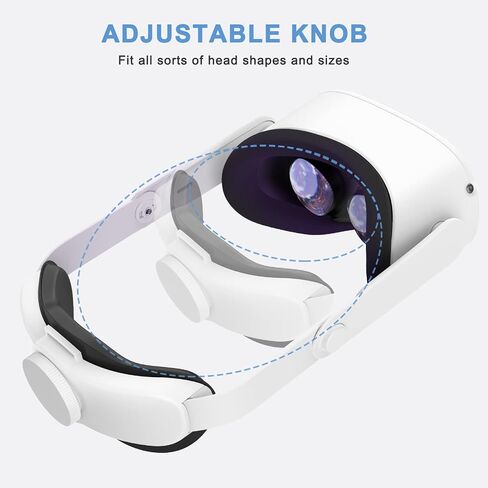 SUPERUS Head Strap for Meta Quest 2 VR - Elite Strap Replacement with Adjustable Hinge - Enhanced Comfort, Reduces Head Pressure - VR Accessories for Quest 2 in Saudi Arabia