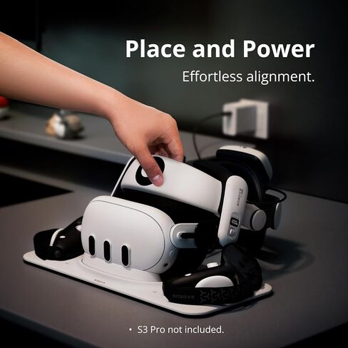 BOBOVR D3 Charging Dock, Wireless Charging for Controller, B100 Fast Charging,Compatible with Quest 3 in Saudi Arabia