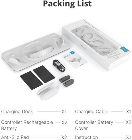 BOBOVR D3 Charging Dock, Wireless Charging for Controller, B100 Fast Charging,Compatible with Quest 3 in Saudi Arabia