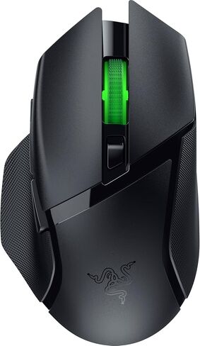 Razer Basilisk V3 X HyperSpeed Customizable Wireless Gaming Mouse, Black | Mechanical Switches Gen-2, 5G Advanced 18K Optical Sensor, Chroma RGB, 9 Programmable Controls, 285 Hr Battery in Kuwait