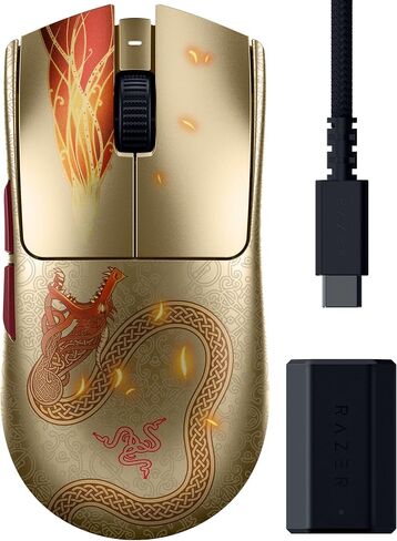 Razer Viper V3 Pro Wireless Esports Gaming Mouse, 54g Lightweight, Black | 35K DPI Optical Sensor, Gen3 Optical Switches, 8 Programmable Controls, 95 Hr Battery, 8000 Hz Polling Rate, for PC & Mac in Kuwait