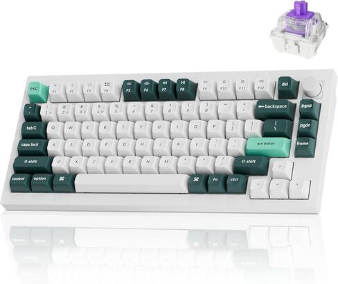 Keychron Q1 HE Wireless Custom Magnetic Keyboard, QMK Launcher | Rapid Trigger 2.4 GHz & Bluetooth 5.2 with Gateron Double-Rail Magnetic Switch for Mac Windows Linux (Hot-swappable) in Saudi Arabia
