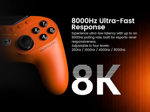 GameSir Tarantula 8K PC Wired Esports Controller for Windows | 8000hz Polling Rate, Gen-2 TMR Sticks, Hall Effect Triggers, 9 Remappable Macro Buttons, Six-Axis Gyroscope, RGB Lighting in Saudi Arabia