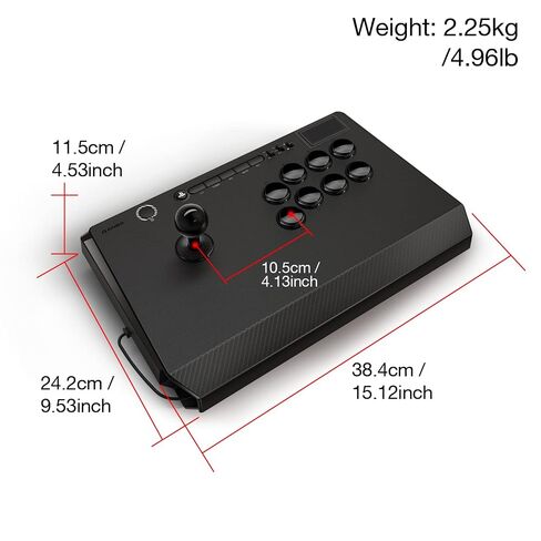 Qanba B1 Titan Wired Joystick for PlayStation 5/4 and PC (Fighting Stick) Officially Licensed Sony Product in Saudi Arabia