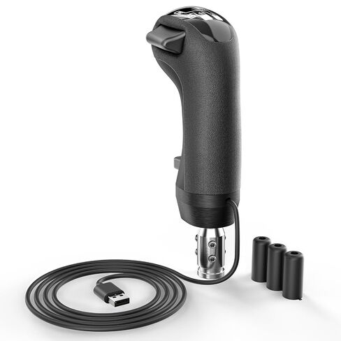 aikeec USB Truck Simulator Shifter for PC, ATS ETS2, G27 G29 G920 | PC USB Truck Simulator Gear Shift Knob for ATS ETS2, compatible with Logitech G25 G27 G29 G920 TH8A in Saudi Arabia