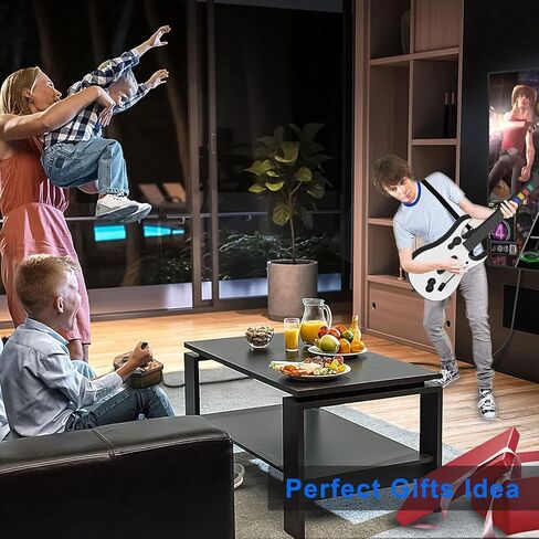 DOYO Wireless Guitar Hero Controller for PC and PlayStation 3 PS3 with Dongle for Clone Hero, Rock Band Guitar Hero Games - Black & White Bundle in Saudi Arabia