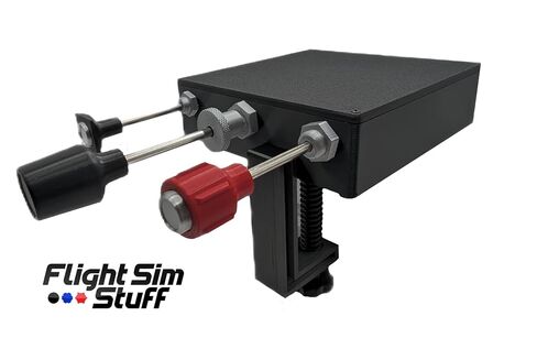 Flight Sim Stuff Vernier Carb Heat, Throttle, Mixture Controller TPM PC | Vernier Twist and Push Button Mixture Control, Flight Simulator Controls in Saudi Arabia