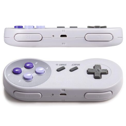 وحدة تحكم لاسلكية KIWITATA لوحدة تحكم SNES الأصلية، لوحة ألعاب لاسلكية عن بعد 2.4 جيجا هرتز لوحدة تحكم نظام الترفيه SNES وأجهزة الكمبيوتر الشخصية التي تعمل بنظام Windows وMAC وRaspberry Pi in Kuwait