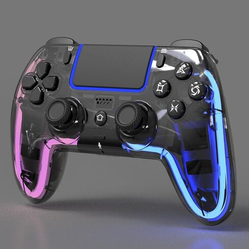 BETMI Wireless Controller for PS5, Pro/Slim/MAC/Steam Deck/PC, Hall Effect Joystick, Dual Vibration/Macro/Turbo, 3.5mm Jack, 6-Axis, Mute Key, LED Gamepad with Speaker (4 Lighting Effects, 9 Light Colors) in Saudi Arabia