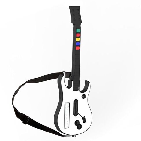 DOYO Wireless Wii Guitar Hero Controller for guitar hero and Rock Band Games, Compatible with All guitar Hero Games and Rock Band 2, Legends of Rock, Includes Adjustable Strap (Black) in Saudi Arabia