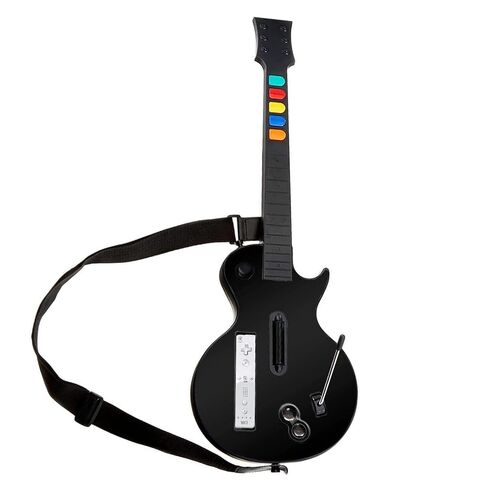 DOYO Wireless Controller for Wii – Compatible with Guitar Hero Series, Rock Band 2 & 3 (Not for Rock Band 1) – Includes Adjustable Strap – Black in Saudi Arabia