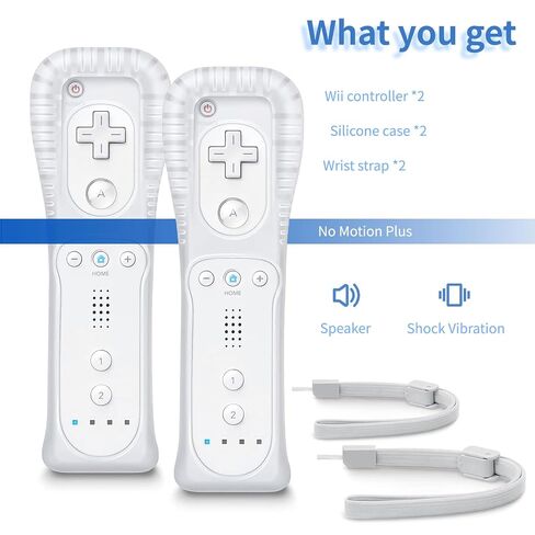 GLOWANT 2 Pack Wii Controller مع حزام المعصم، وحدة تحكم عن بعد لنينتندو Wii/Wii U in Kuwait