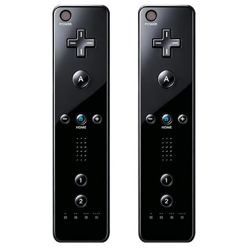 JYELUK Wii Controller,Wii Remote Controller 2 Pack, Black | Compatible with Nintendo Wii,with Wrist Strap and Case in Saudi Arabia
