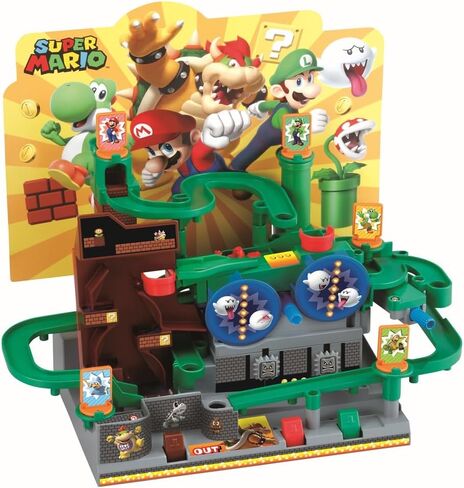 EPOCH Games - Super Mario Adventure Game Deluxe | Tilt and steer a marble through obstacle courses - hands-on dexterity challenges packed with warp-pipe surprises, Ages 4+ in Saudi Arabia