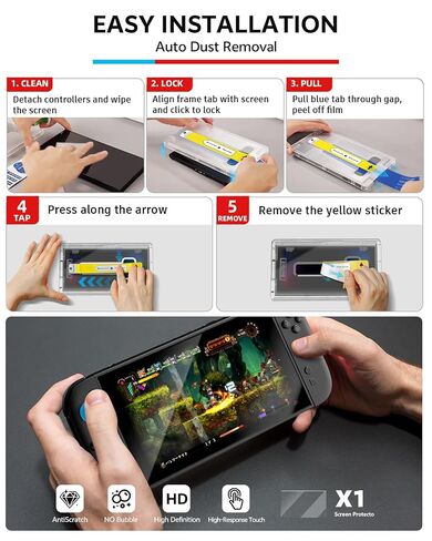 حزمة ملحقات وحدة التحكم الاحترافية لجهاز Nintendo Switch 2، 17 في 1: حقيبة حمل، واقي شاشة، مقبض إبهام لـ Joycon، غطاء حماية لوحدة التحكم قابل للإرساء، عجلة القيادة، مجموعة ألعاب 2025 Switch2 in Kuwait
