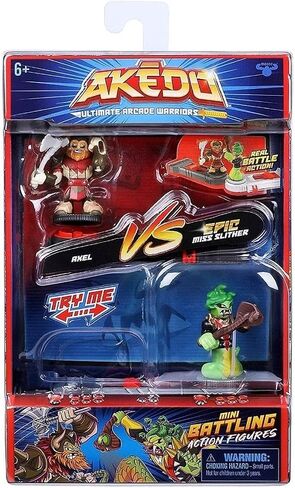Akedo Ultimate Arcade Warriors Versus Pack - Tailwhip Vs White Wraith, Multicolor (14261) (2 Count) in Saudi Arabia