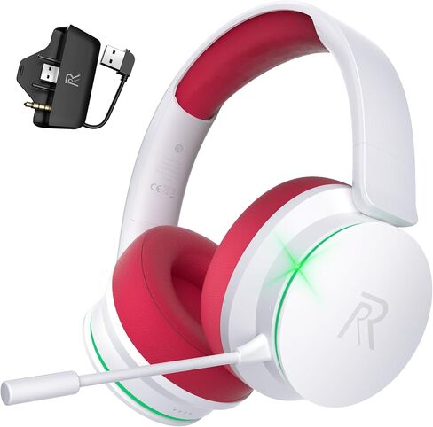 Wireless Gaming Headset for Xbox Series X|S, Xbox One, PS5, PS4, Blackgreen | Bluetooth 5.3, 3D Surround Sound, Rotatable Earmuffs, Gaming Headphones with Noise Canceling Microphones in Saudi Arabia