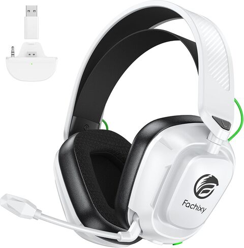Wireless Gaming Headset for Xbox Series X/S, PS5, PC, Low Latency mit Mic | Gaming Headphones with 100-Hour Battery, 2.4GHz USB & Bluetooth 5.4, 50mm Drivers, Adjustable Headband, Soft Ear Cushions in Saudi Arabia