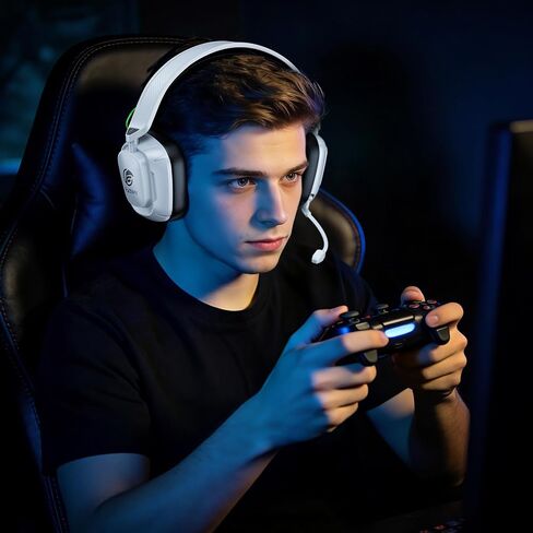 Wireless Gaming Headset for Xbox Series X/S, PS5, PC, Low Latency mit Mic | Gaming Headphones with 100-Hour Battery, 2.4GHz USB & Bluetooth 5.4, 50mm Drivers, Adjustable Headband, Soft Ear Cushions in Saudi Arabia