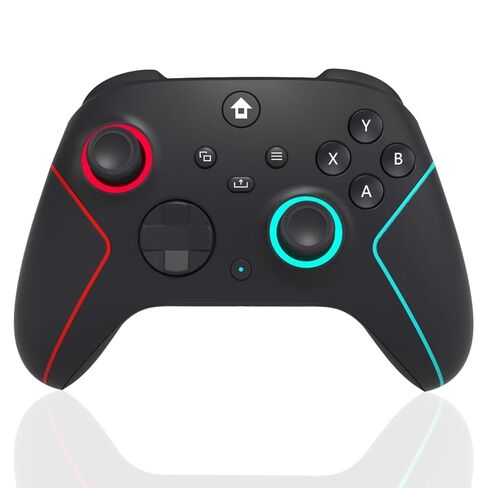 SZDILONG Wireless 2.4GHz Controller for Xbox, Xbox One Series X|S,Steam,PC | 1000mAh Battery,7 Colors RGB Light,Turbo/Programmable,Hall Effect Sticks,Type-C Charge,Dual Vibration,3.5mm Audio Jack,BLACK in Saudi Arabia