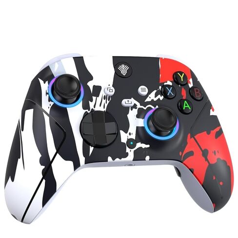 SZDILONG Wireless 2.4GHz Controller for Xbox, Xbox One Series X|S,Steam,PC | 1000mAh Battery,7 Colors RGB Light,Turbo/Programmable,Hall Effect Sticks,Type-C Charge,Dual Vibration,3.5mm Audio Jack,BLACK in Saudi Arabia