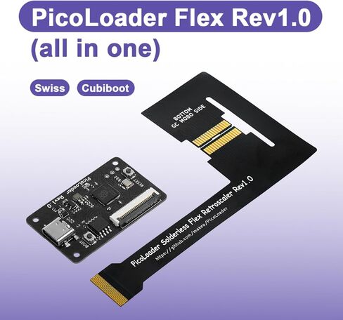 BITFUNX Picoloder - يدعم ترقية البرامج الثابتة وإطلاق برامج البيرة المنزلية - تصميم بدون لحام - لمحول بطاقة SD NGC Dol-001/ Dol-101، GC2SD Gen2 - سرعة محسنة - لـ Gamecube/Wii in Kuwait