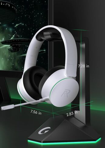 Wireless Gaming Headset for Xbox Series X|S, Xbox One, PS5, PS4-Blackwhite | Rotatable Earmuffs, 3D Surround Sound, Noise Canceling Microphones for Xbox Series X|S, Xbox One, Sega Gear, Mac in Saudi Arabia