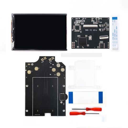HISPEEDIDO V5 Ultra IPS Backlight Kit For GAMEBOY GB DMG FRM OSD Backlit LCD Screen Kits | V5 Ultra IPS Backlight Kit For GAMEBOY GB DMG Replacements Backlit Kits LCD Screen 36 color modes Built in FRM OSD Function in Saudi Arabia