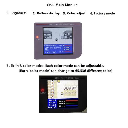 HISPEEDIDO V5 Ultra IPS Backlight Kit For GAMEBOY GB DMG FRM OSD Backlit LCD Screen Kits | V5 Ultra IPS Backlight Kit For GAMEBOY GB DMG Replacements Backlit Kits LCD Screen 36 color modes Built in FRM OSD Function in Saudi Arabia