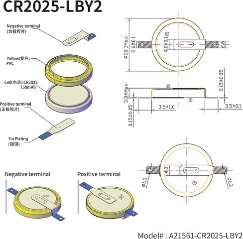 EEBM 10 حزمة بطارية CR2025 بطارية ليثيوم 3 فولت زر عملة معدنية 2025 بطارية خرطوشة Gameboy ورقة ملحومة، CR2025 بطارية بديلة اقتصاد بطارية Gameboy، ورقة ملحومة in Kuwait