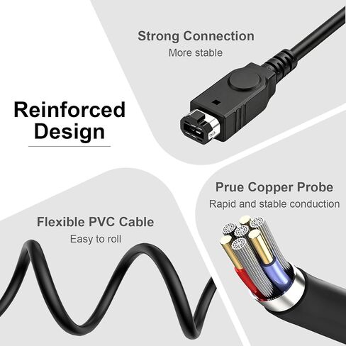 2 Pack Link Cable for GBA, 2 Player Link Cable for Nintendo Gameboy Advance SP/Gameboy Advance in Saudi Arabia