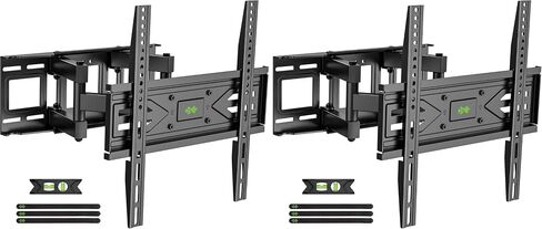 USX MOUNT Full Motion TV Wall Mount for Most 32-70 inch TVs up to 99 lbs, Wall Mount Bracket with Dual Articulating Arms, Swivel, Tilt, Max VESA 400x400mm, TV Mount Fits 12"/16" Wood Studs in Kuwait