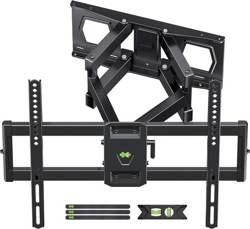 Full Motion TV Wall Mount for Most 37"-84" Flat Screen TV, Swivel or Tilt TV Wall Bracket with Dual Articulating Arms, for 12"-16" Wood Studs, Max VESA 600x400mm, Load 120 lbs by USX MOUNT in Kuwait