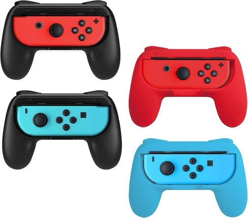 Joy Con Grips Compatible with Nintendo Switch, Handle Kit for Nintendo Game Switch Joy Con Controller 4 Pack (Matte Finish) in Saudi Arabia