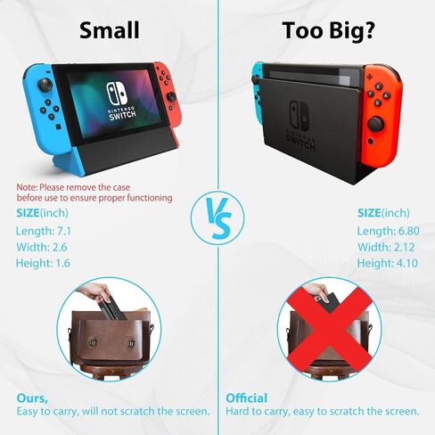 SIWIQU TV Dock Station for Nintendo Switch/Switch OLED, Portable TV Docking Station Replacement with 4K HDMI Adapter/Type C Port/USB Port for Official Nintendo Switch (for Switch/OLED) in Kuwait