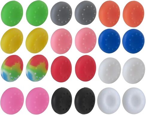 JURENGUDF Anti-Slip Thumb Grips - High Sensitivity Silicone Caps Ideal for PS5/PS4/ Xbox Series X/S/Xbox One & 360 Controllers, 24 Pack in Saudi Arabia