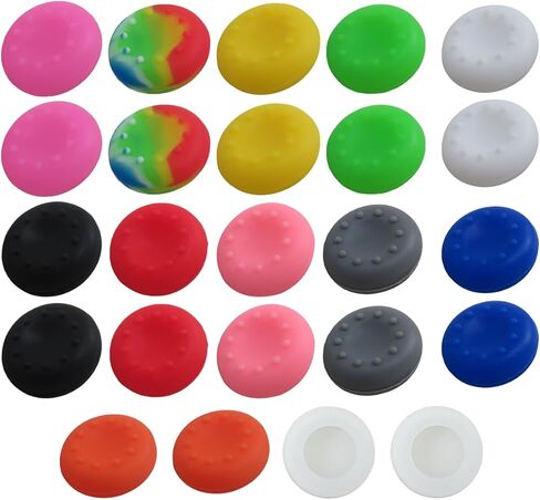 JURENGUDF Anti-Slip Thumb Grips - High Sensitivity Silicone Caps Ideal for PS5/PS4/ Xbox Series X/S/Xbox One & 360 Controllers, 24 Pack in Saudi Arabia