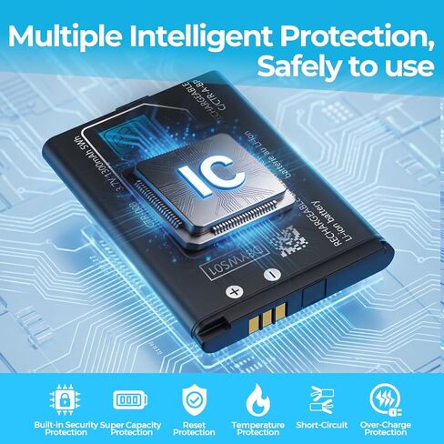 3DS Battery,3.7V 1300mAh High-Capacity Replacement Battery for 3DS and 2DS Consoles,Includes Tool Kit in Kuwait