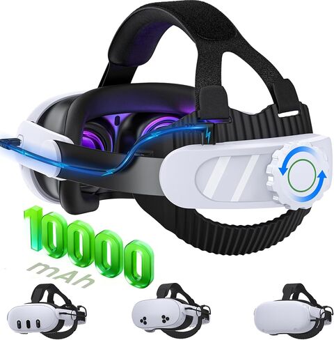 Headstrap for Quest 3 / Quest 3S/ Quest 2 Comfort Head Strap Adjustable VR Strap Reduce Pressure & Lightweight VR Elite Strap Replacement Accessories for Oculus 3 3S 2 in Saudi Arabia