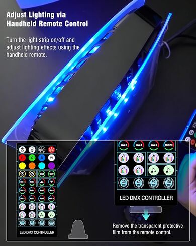 Joso LED Light Strip for PS5/PS5 Slim/PS5 Pro RGB Decoration Accessories | LED Ring with 8 Colors 400 Effects, Music Sync, IR Remote/APP Control in Saudi Arabia