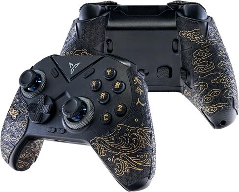 Controller Grips for FLYDIGI Vader 5 PRO, Skin kit,Anti-Skid, Multi-Texture, Sweat Absorption, Pre-Cut Grips Tape (Black, Bronze & Red, Compatible with FLYDIGI Vader 5 PRO) in Saudi Arabia