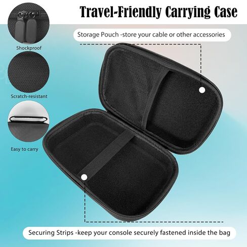 JDGPOKOO 5 in 1 Accessories Kit for PS Vita 1000, Carrying Case for PSV 1000, Hand Grip, 2 Set Screen Protectors and Charging Cable Compatible with PlayStation Vita 1000/PCH-1000 ONLY in Kuwait