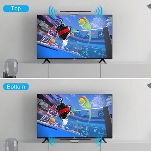 LA NREUCETS Wii Wired Infrared Ray Sensor Bar Replacement Video Game Accessories Compatible with Nintendo Wii and Wii U Console, Includes Clear Stand in Kuwait